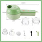 Multifunctional Household Slice Electric Garlic Pounding Chopper