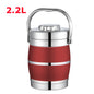 Stainless steel basket insulation three-layer insulation barrel